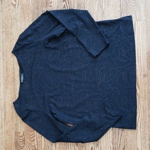 (L) NWT Libra Sparkly Rose Design Floral Fancy Evening Date Night Contemorary